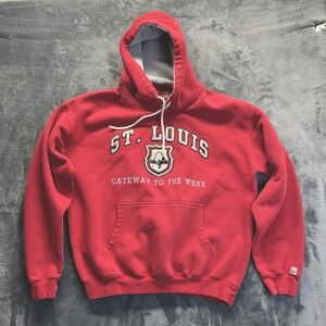 St. Louis Gateway To The West Sweatshirt Mens Lg American Crown Red Embroidered